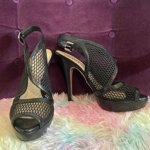 Prada Milano Calzature Donna Black Platform Heels